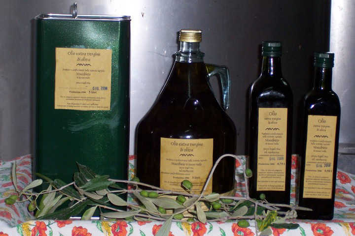 bottiglie olio